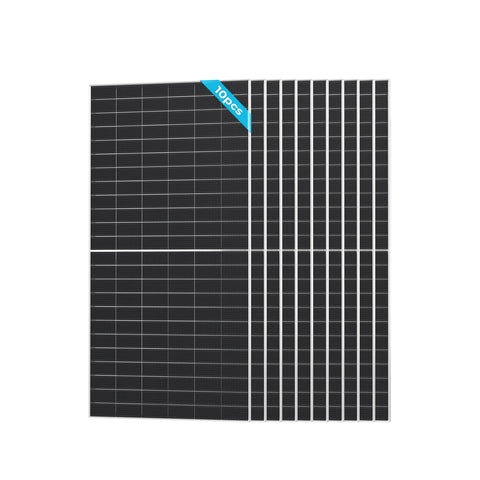 Renogy - 10 PCS N-Type Bifacial 590W Monocrystalline Solar Panel - RSP590DCT-144x10-US