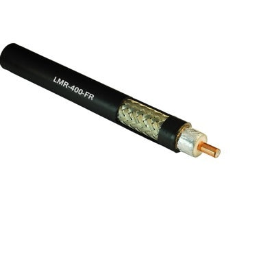 Times Microwave | 3/8" Braided Fire Retardant Foam Diel 50 Ohm Coax Cable - LMR-400-FR