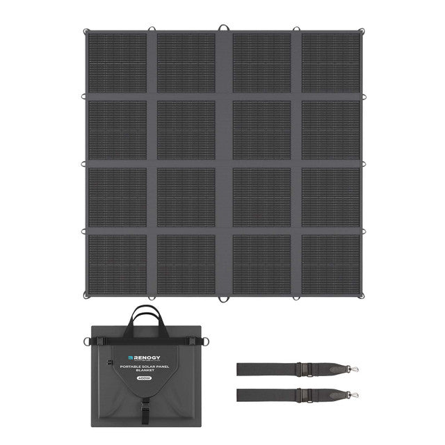 Renogy - 400W Portable Solar Panel Foldable Monocrystalline Solar Blanket - RSP400SB-G3-US