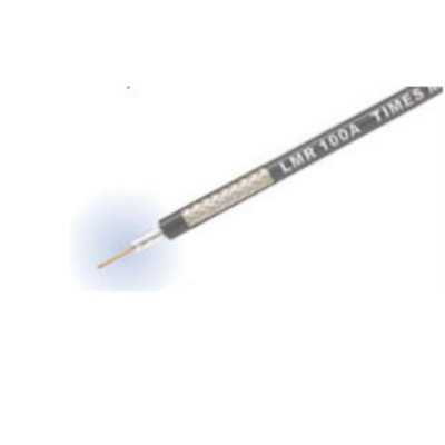 Times Microwave | 1/8" Flexible Solid Dielectric Indoor Cable Blk PVC Jacket -TIMLMR-100A-PVC