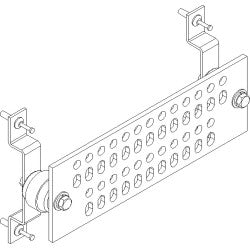 Ventev - Universal Ground Bar (4"x12") with shelter hardware - WSGB-4X12-IS