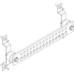 Ventev - Universal Ground Bar (2"x14") with shelter hardware - WSGB-2X14-IS