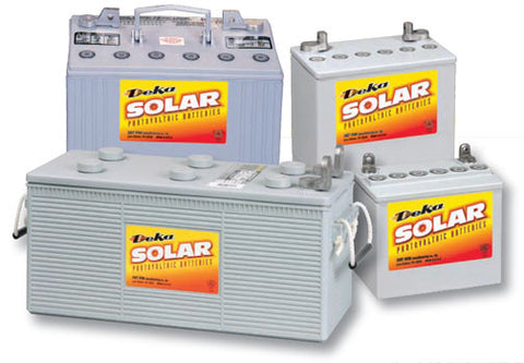 Deka - 12VDC DEKA SOLAR 210 Amp Hr Battery - 8G4D